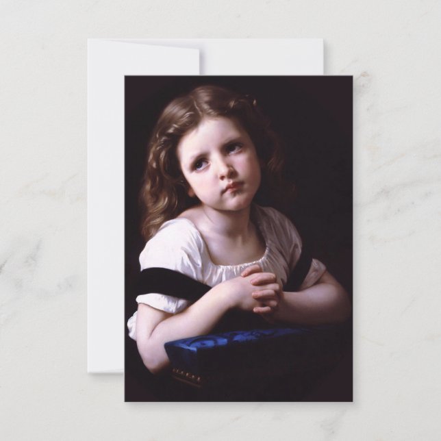Bouguereau Prayer-inbjudan Inbjudningar (Framsida)