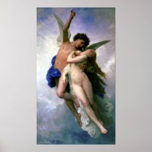 Bouguereau - Psyche et L'Kärlek Poster