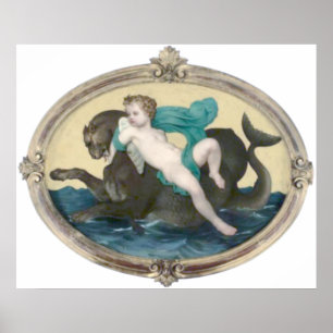Bouguereau - Putti Sur un Griffon Poster