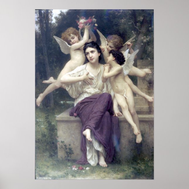 Bouguereau - Reve de Printemps Poster (Framsidan)