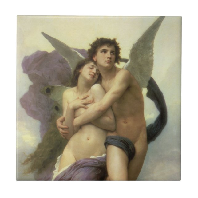 Bouguereau:s bortförande av Psyche (även känt som  Kakelplatta (Framsidan)