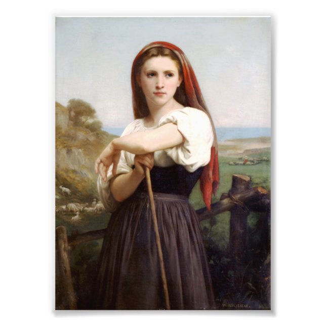 Bouguereau Shepherdes Fototryck (Framsidan)