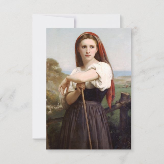 Bouguereau Shepherdes-inbjudningar Inbjudningar (Framsida)