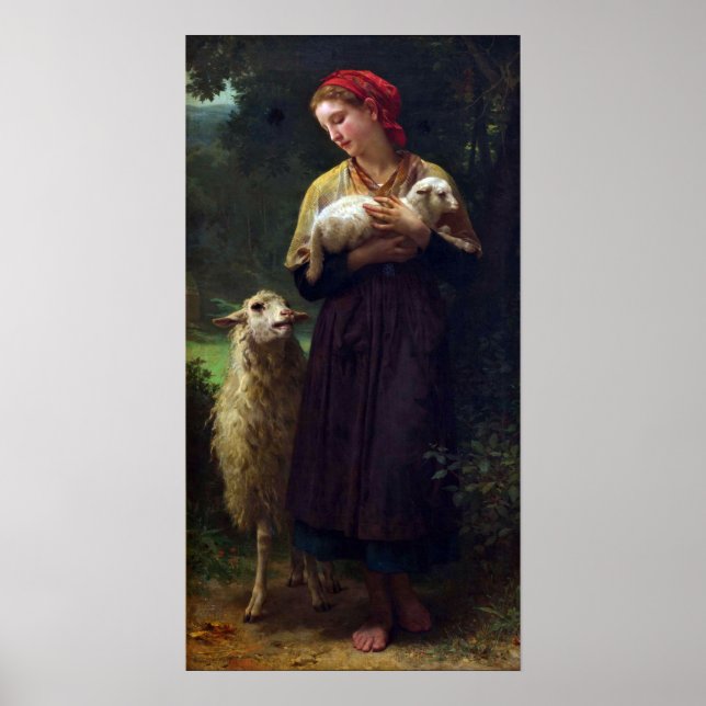 Bouguereau - Shepherdess Poster (Framsidan)