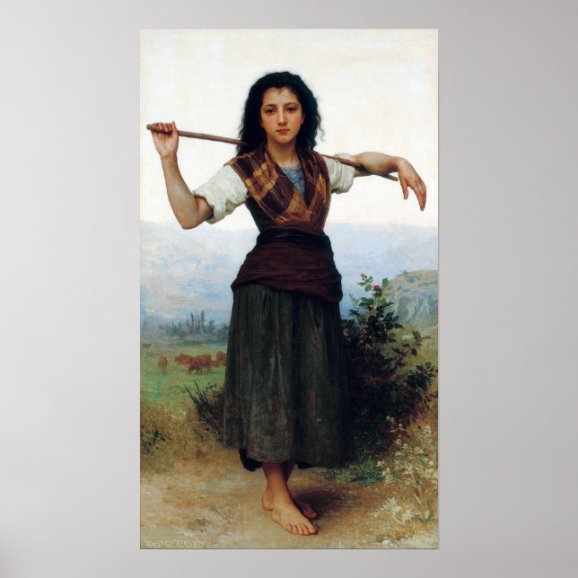 Bouguereau - The Little Shepherdes Poster (Framsidan)