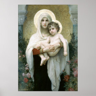Bouguereau-The Madonna of the Rosor lg Poster