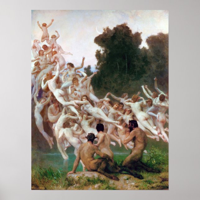 Bouguereau - The Oreades, 1902 Poster (Framsidan)