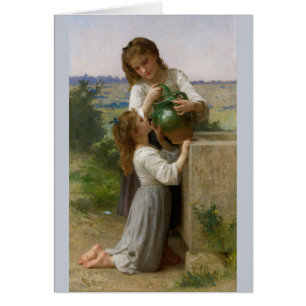 Bouguereau vid Fontän Hälsningskort