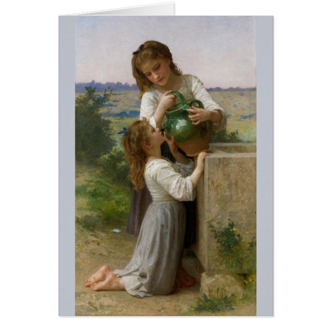 Bouguereau vid Fontän Hälsningskort (Framsidan)