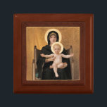 Bouguereau Virgin and Child CC0273 Gift Box Smyckeskrin<br><div class="desc">William A. Bouguereau - Virgin and Child,  1888. Inte den vanliga jungfrun och barnet. Kristus barn har den typiska Bouguereau-huden,  mjuk och sensuell,  men religiösans känsla finns också där,  synlig i aktersammansättningen. En märklig och vacker upplevelse.</div>