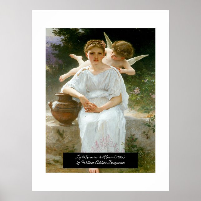 Bouguereau-viskning av Kärlek Poster (Framsidan)