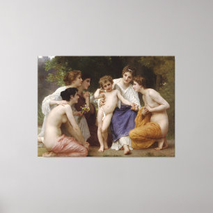 Bouguereau's Admiration (L'amiration) (1867) Canvastryck