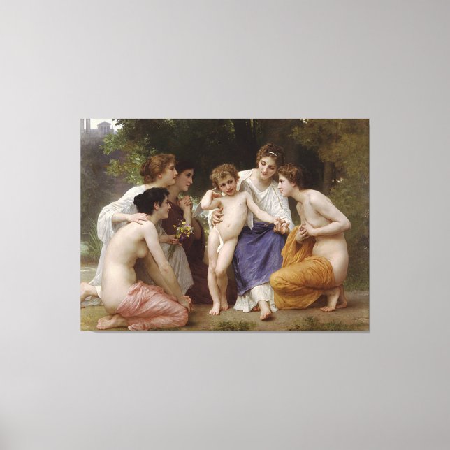 Bouguereau's Admiration (L'amiration) (1867) Canvastryck (Framsida)