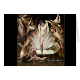Bouguereau's Angels Surround Cupid Hälsningskort