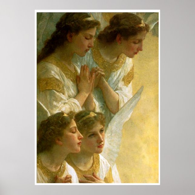 Bouguereau's Änglar - Skriv ut Poster (Framsidan)