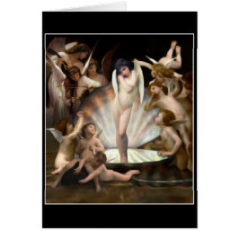 Bouguereau's Änglar Surround Cupid Hälsningskort