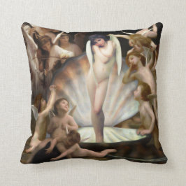 Bouguereau's Änglar Surround Cupid Kudde