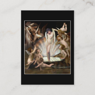Bouguereau's Änglar Surround Cupid Visitkort