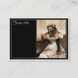 Bouguereau's Chimp Visitkort