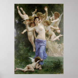 Bouguereau's Classic 1892 målar Wasp's Nest Poster