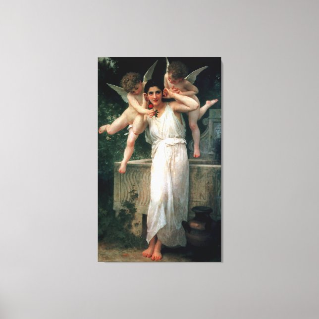 Bouguereau's Classic 1893 Painting - Youth Canvastryck (Framsida)
