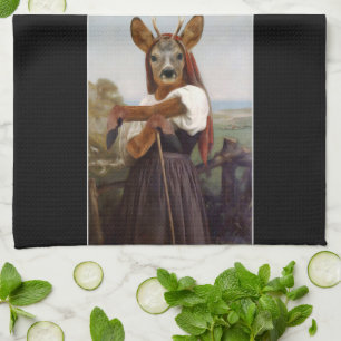Bouguereau's Dearest Hjort Shepherdess Kökshandduk
