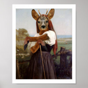 Bouguereau's Dearest Hjort Shepherdess Poster