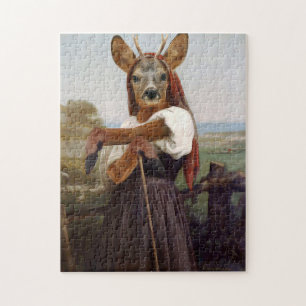Bouguereau's Dearest Hjort Shepherdess Pussel