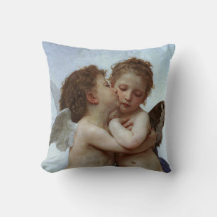 Bouguereau's L'Kärlek et Psyche, enfants (Cupid) Kudde