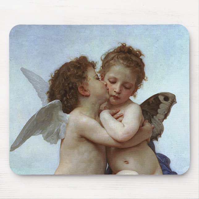 Bouguereau's L'Kärlek et Psyche, enfants (Cupid) Musmatta (Framsidan)