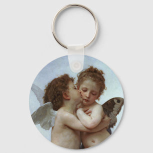 Bouguereau's L'Kärlek et Psyche, enfants (Cupid) Nyckelring