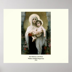 Bouguereaus Madonna av ro (1903) Poster
