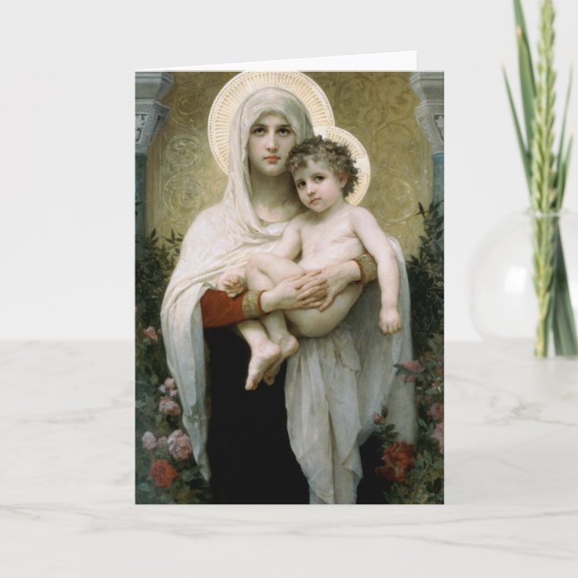 Bouguereau's Madonna of the Ro (1903) Kort (Framsida)