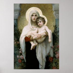 Bouguereau's Madonna of the Ro (1903) Poster
