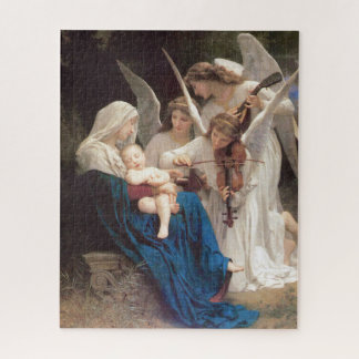 Bouguereau's "Sång of the Änglar" Pussel
