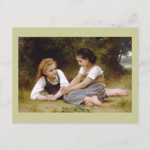 Bouguereaus The Nut Gatherers från 1882 Les noiset Vykort