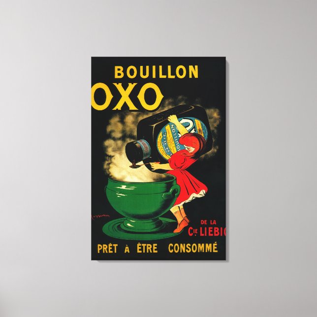 Bouillon OXO Vintage PoseterEurope Canvastryck (Framsida)