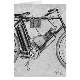 Bouilly motorcykel, 1895 OBS kort