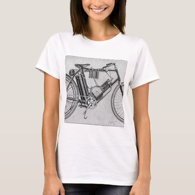 Bouilly motorcykel, 1895 t shirt (Framsida)