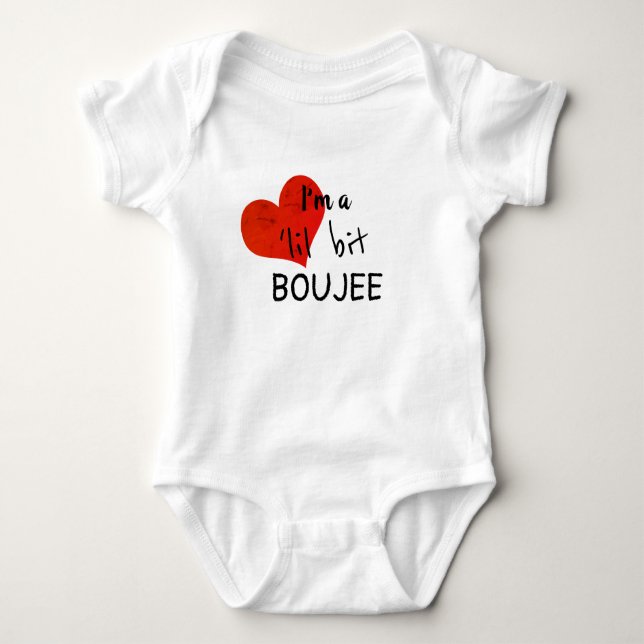 BOUJEE Baby - Jag är lite Bougie - Rolig klänning T Shirt (Framsida)