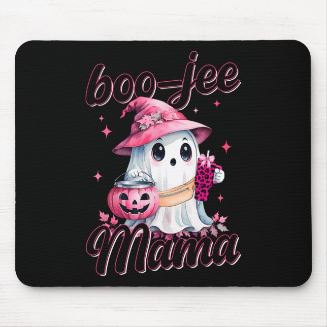 Boujee Boo Jee Spooky Ghost Rosa Halloween Pumpkin Musmatta (Framsidan)