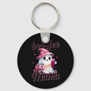 Boujee Boo Jee Spooky Ghost Rosa Halloween Pumpkin Nyckelring
