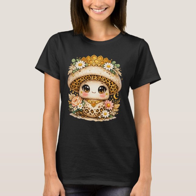 Boujee Leopard Drottning Bihumla Svamp - Coquette  T Shirt (Framsida)