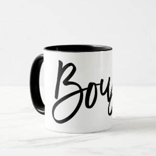 Boujee Popular Quote Black Artsy Typography Sitchp Mugg