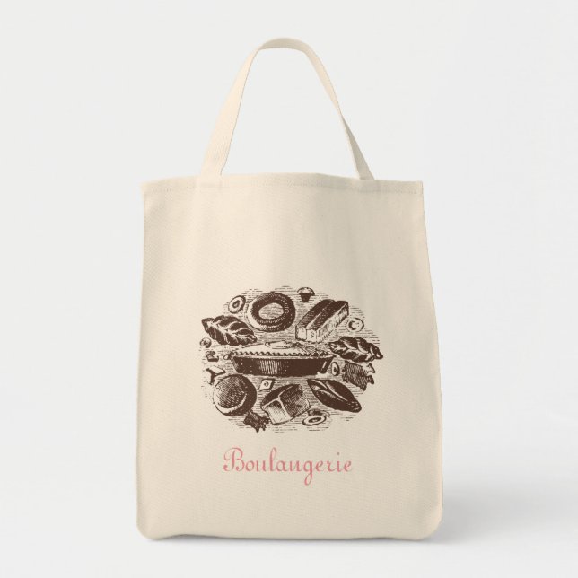 Boulangerie Organic Tote Tygkasse (Framsidan)