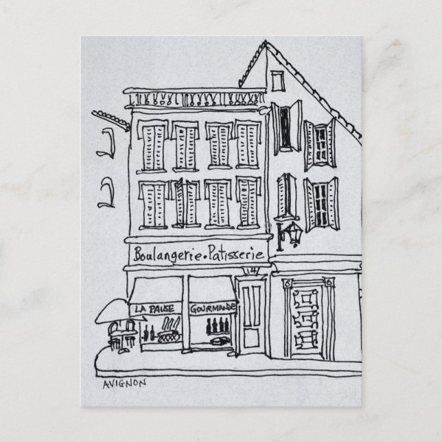 Boulangerie Patisserie, Avignon Vykort (Framsida)