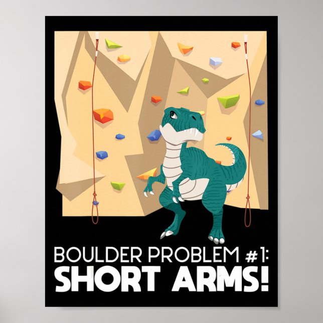 Boulation T Rex Wall klättermonta i Sten Poster (Framsidan)