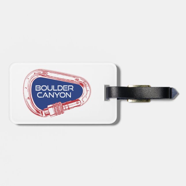 Boulder Canyon Colorado Climate Carabiner Bagagebricka (Baksida Vågrät)