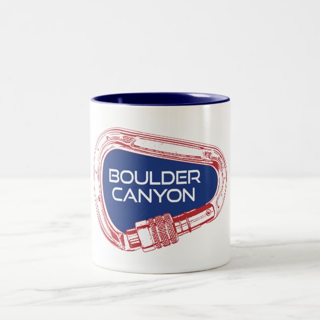 Boulder Canyon Colorado Climate Carabiner Två-Tonad Mugg (Center)