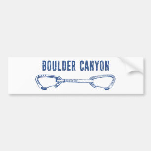 Boulder Canyon Colorado klättning Quickdraw Bildekal